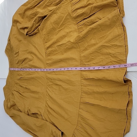 Old Navy Long-Sleeve Tiered Smocked Embroidered Mini Swing Dress / L. - Picture 6 of 10